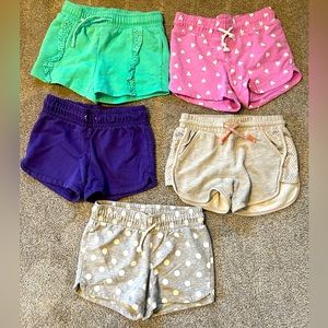 Girls Size 7/8 Lot of Shorts - 5 Pairs